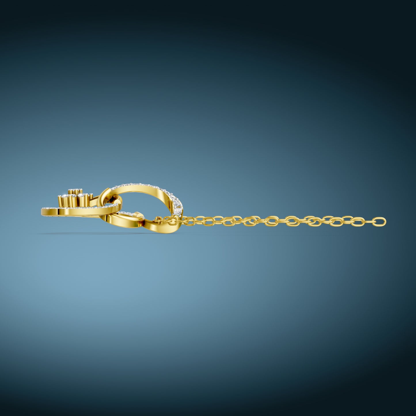 Infinity Bloom Diamond Pendant