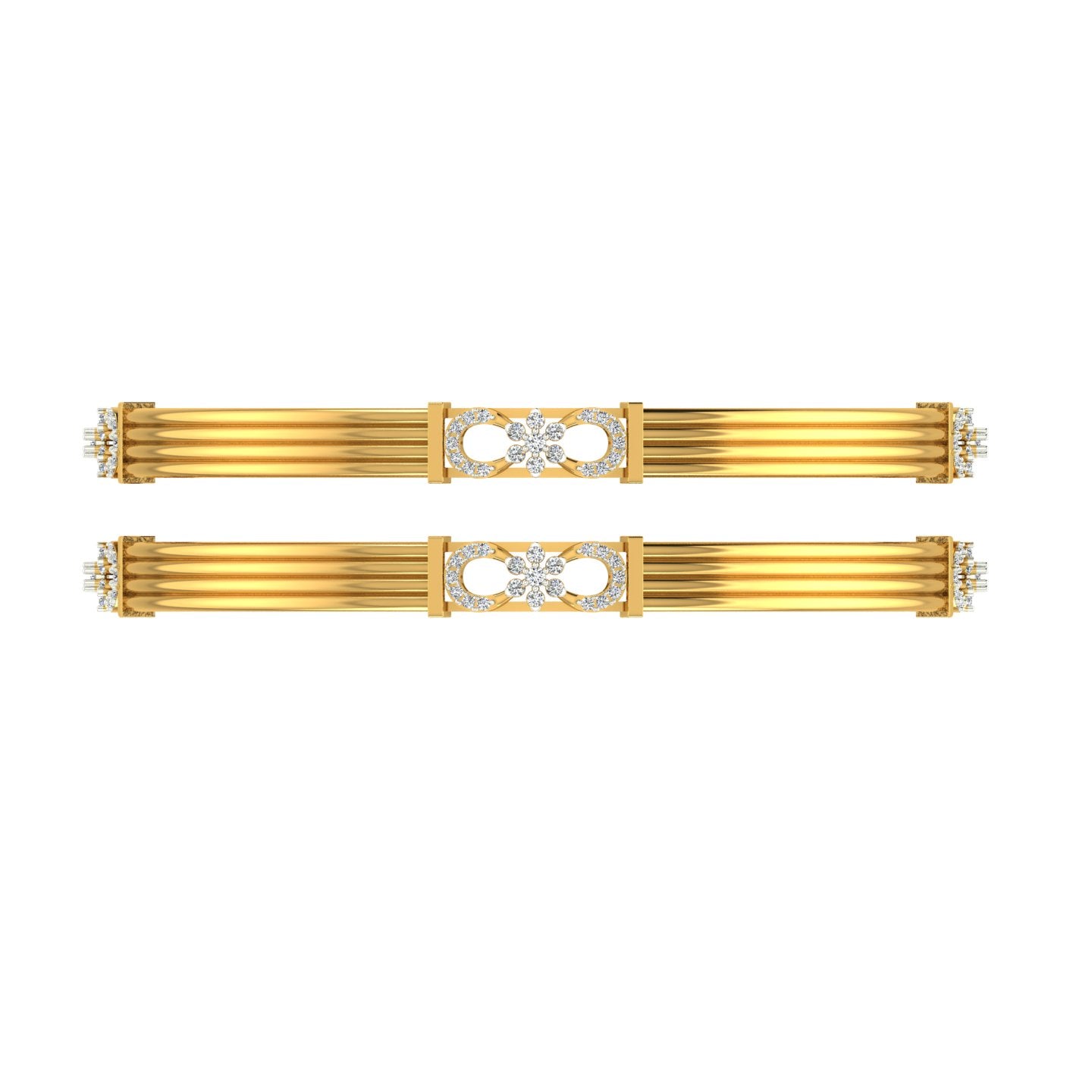 Infinity Blossom Diamond Bangle