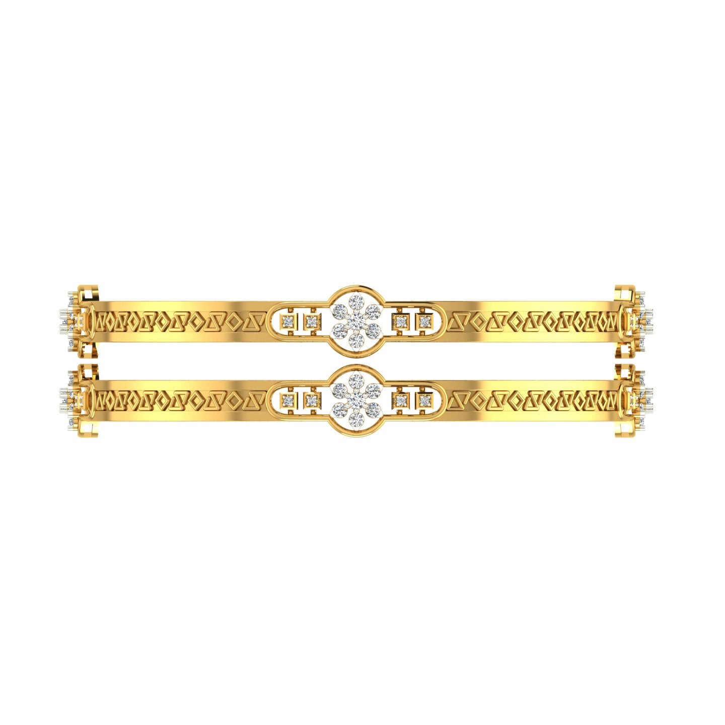 Twin Hearts Diamond Mangalsutra Bracelet