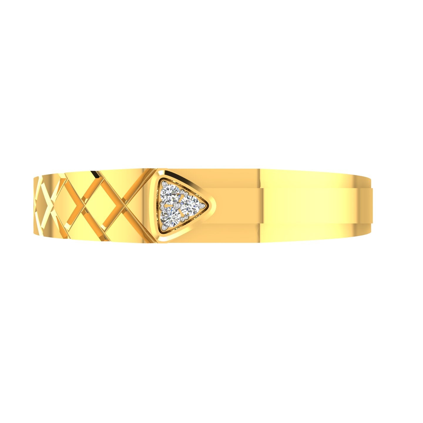 Trinity Shield Diamond Ring