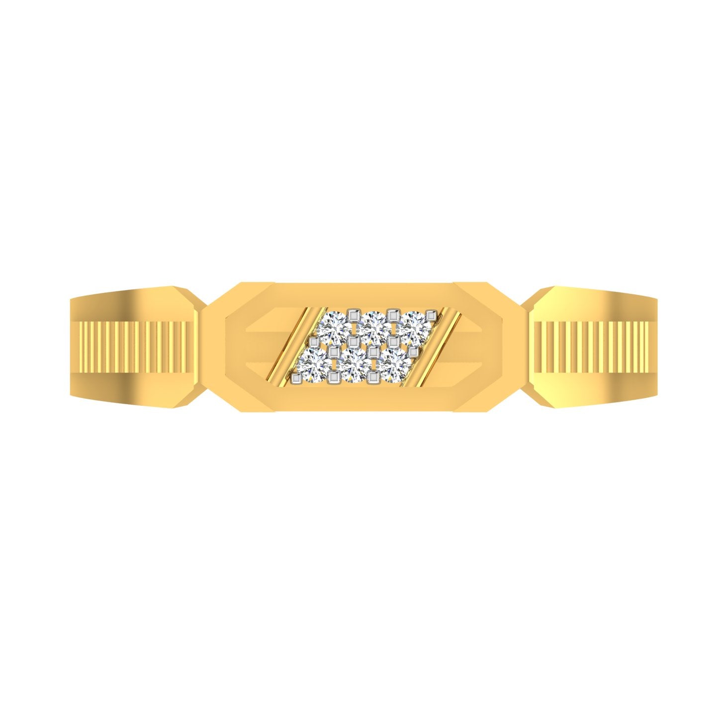 Hexa Edge Diamond Ring