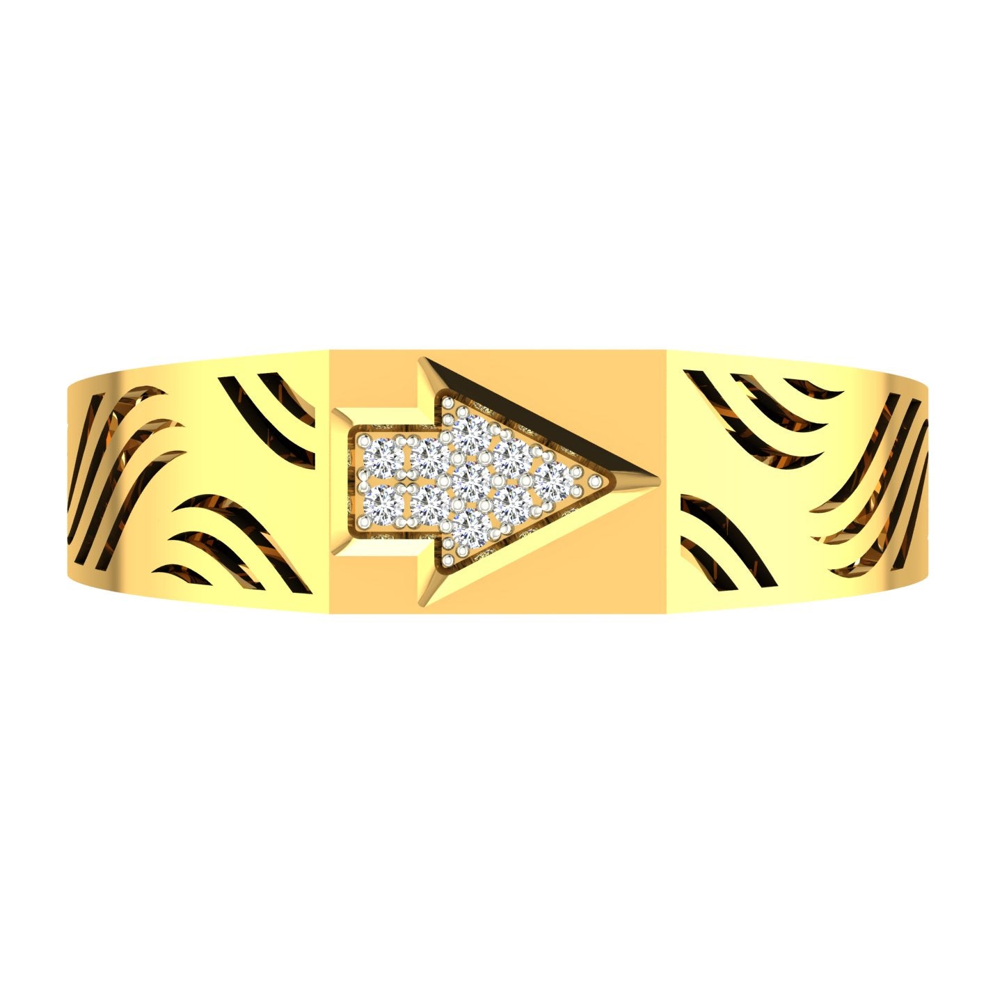 Arrow Crest Diamond Ring