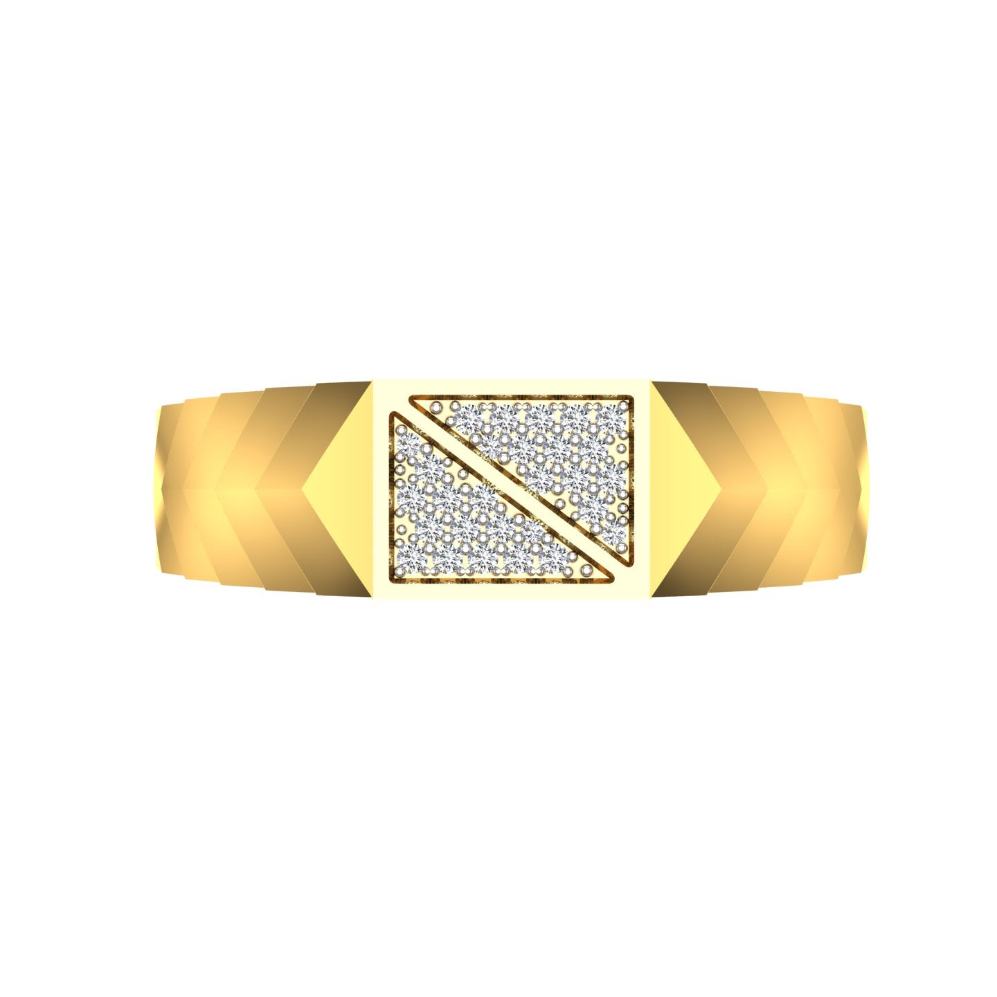 Twin Triangle Diamond Ring