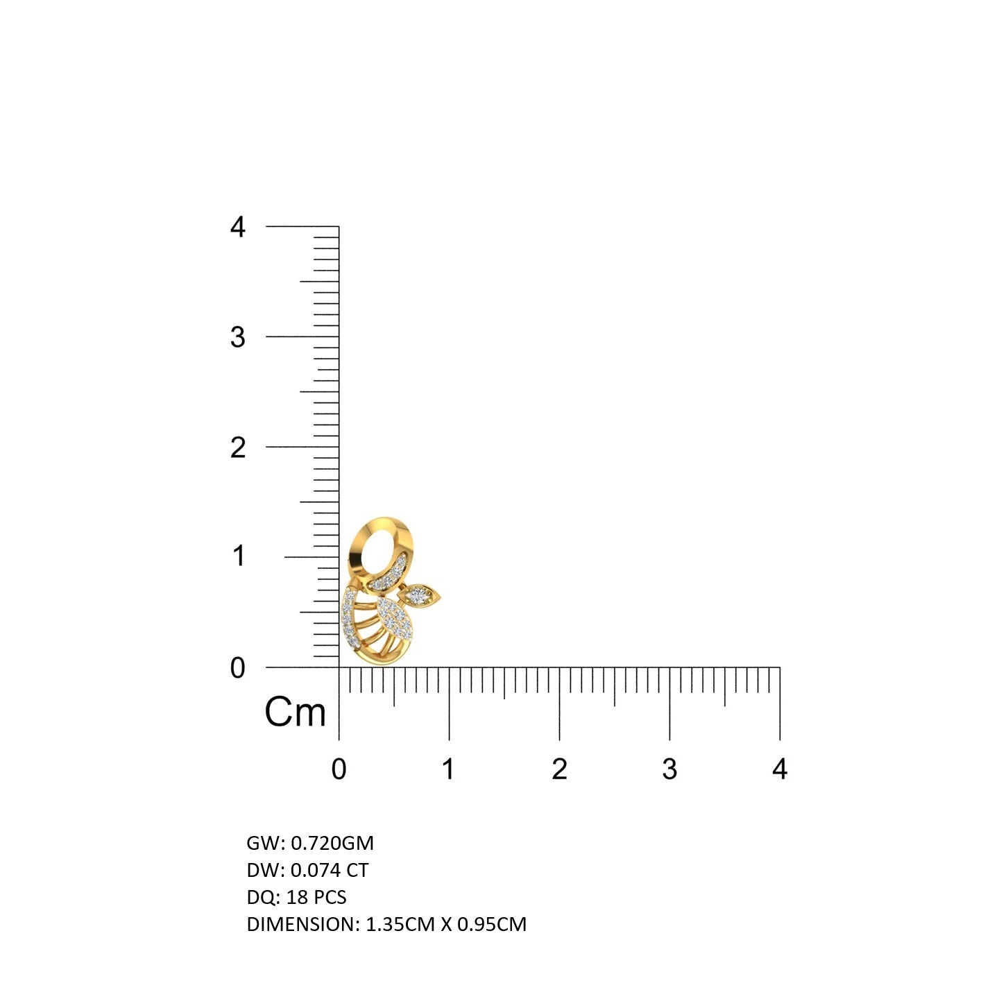 Golden Leaf Symphony Pendant