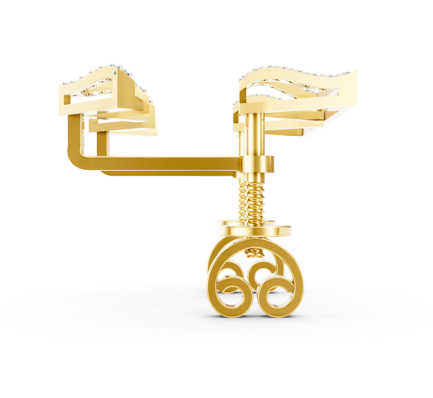 TriEdge Diamond Ear Tops
