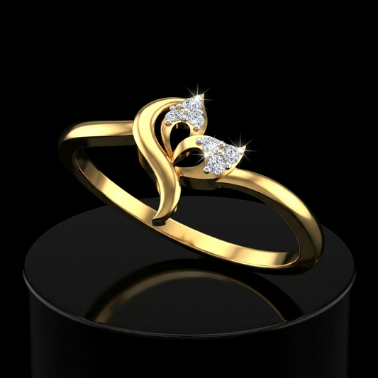 Butterfly Vine Diamond Ring