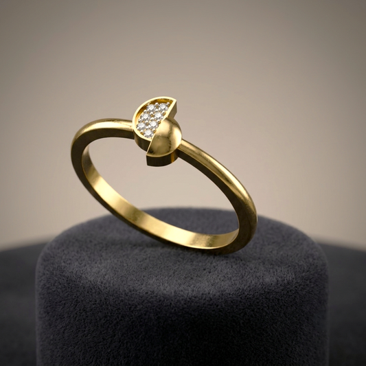 Dewdrop Leaf Ring