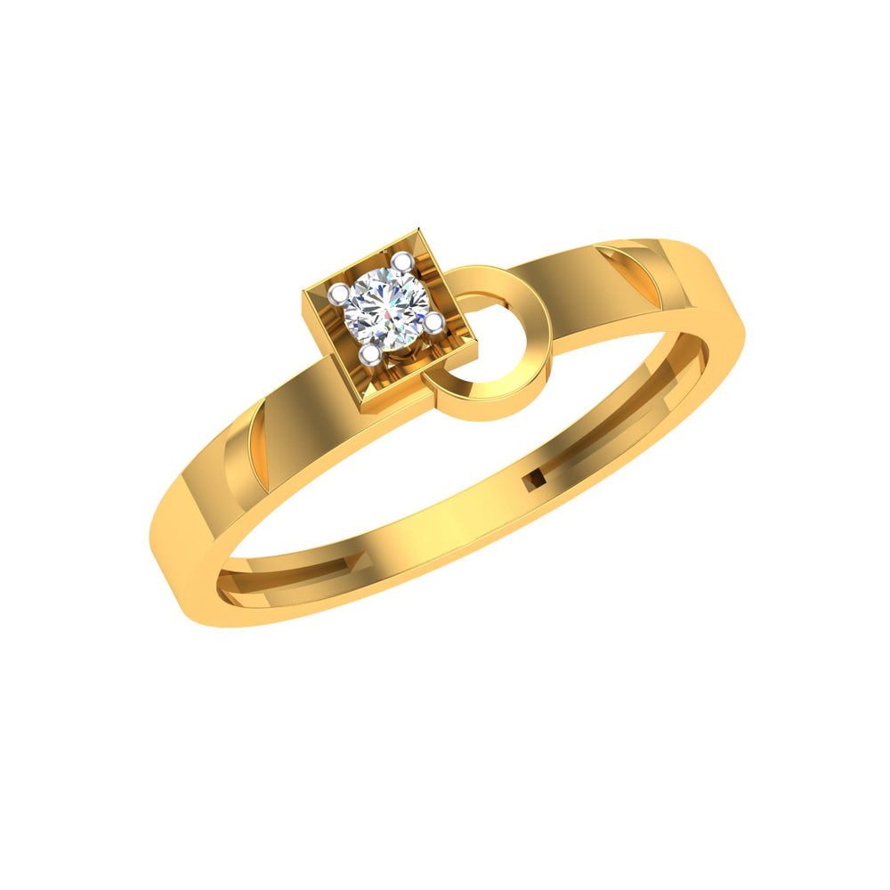 Infinity Halo Solitaire Ring
