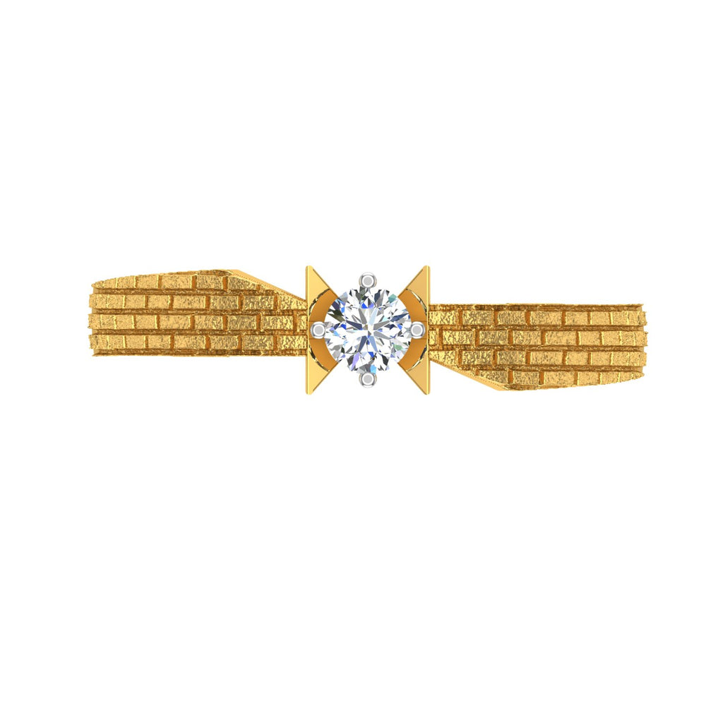 Stellar Weave Solitaire Ring