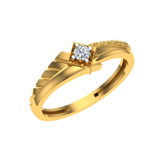Royal Drift Solitaire Ring