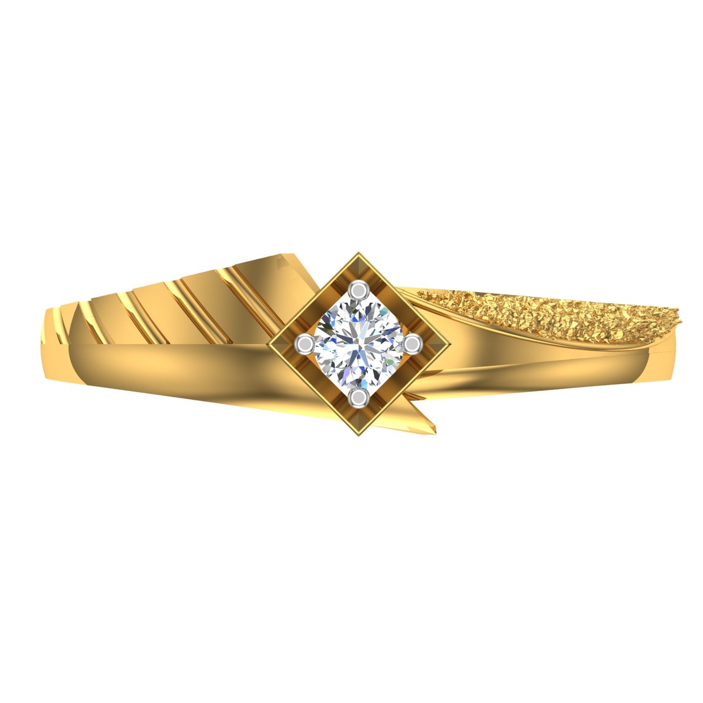 Royal Drift Solitaire Ring