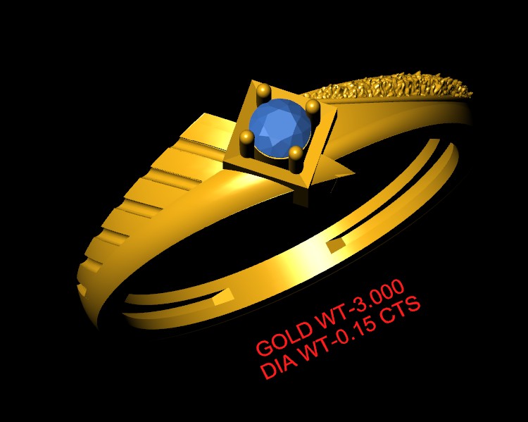 Royal Drift Solitaire Ring