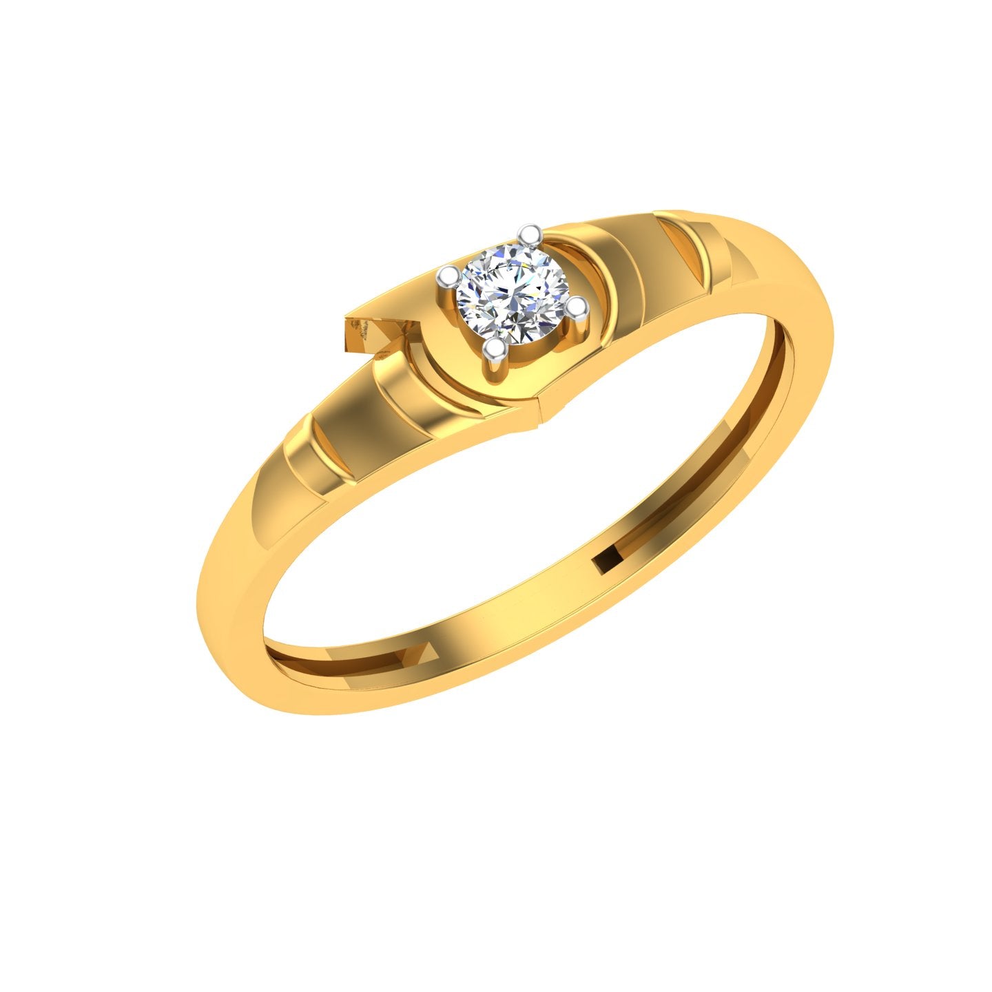 Orbit Arrow Solitaire Ring