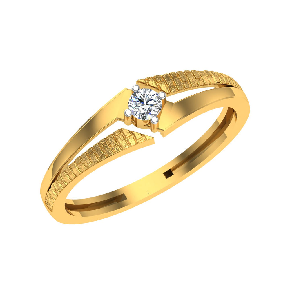 Golden Canyon Solitaire Ring