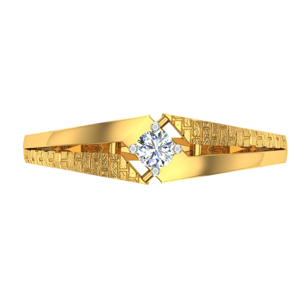 Golden Canyon Solitaire Ring