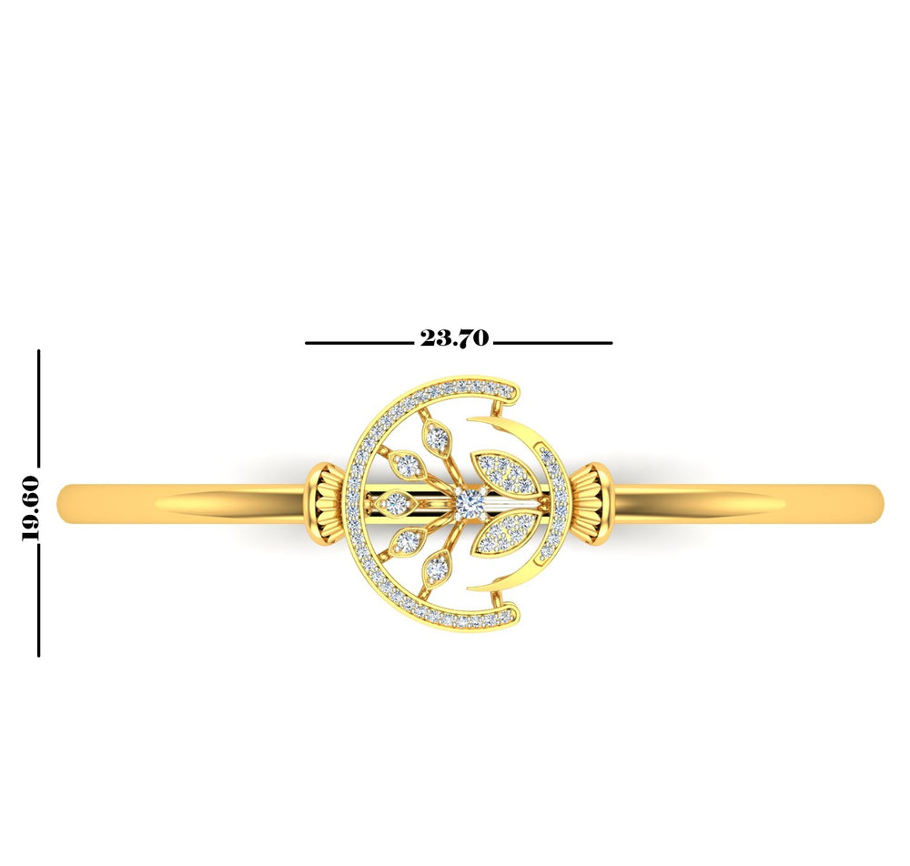 Oval Diamond Bangle