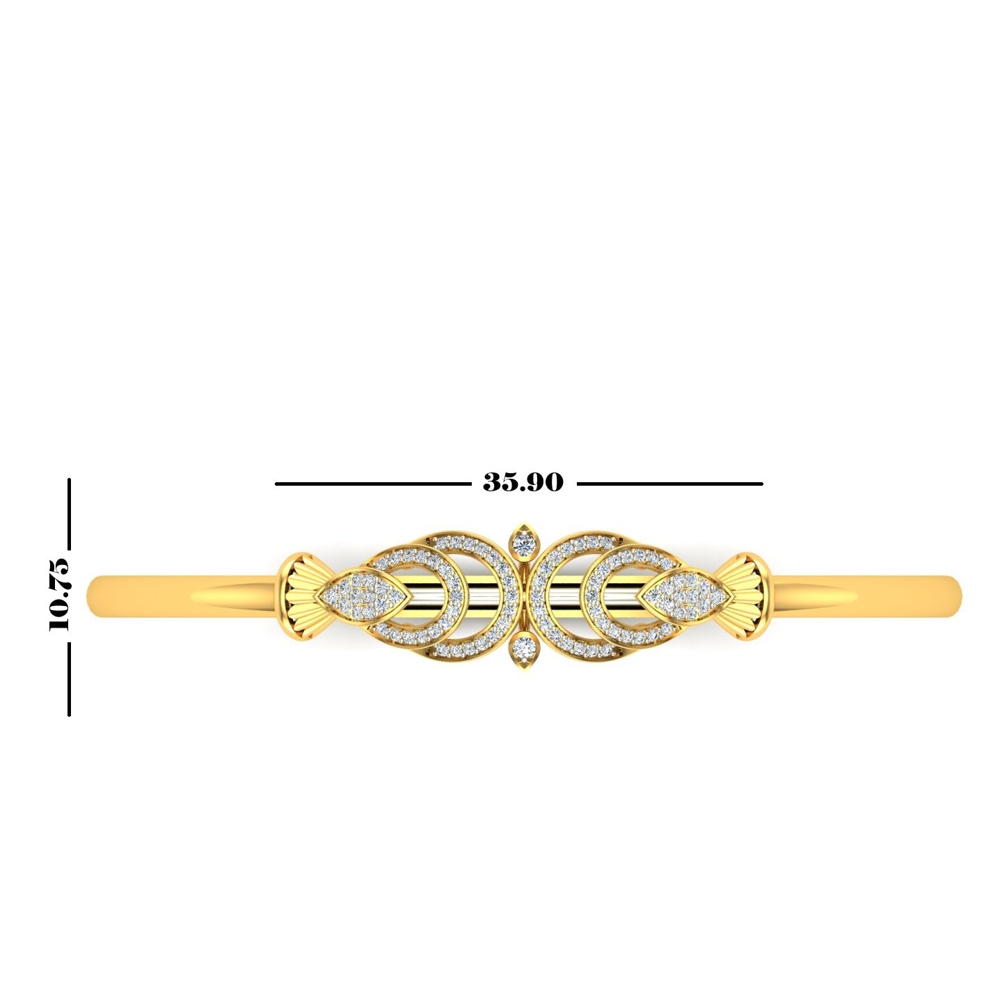 oval-shaped bangle
