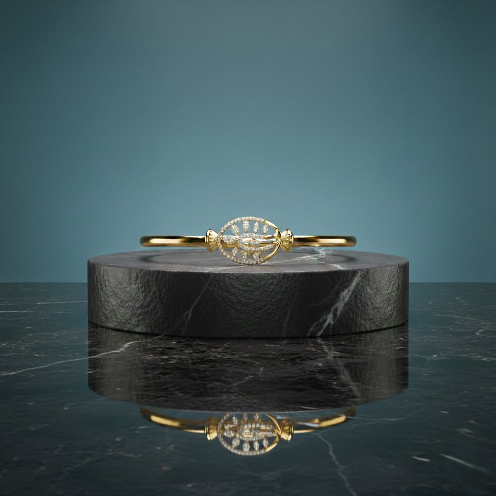 Lattice Bloom Bangle