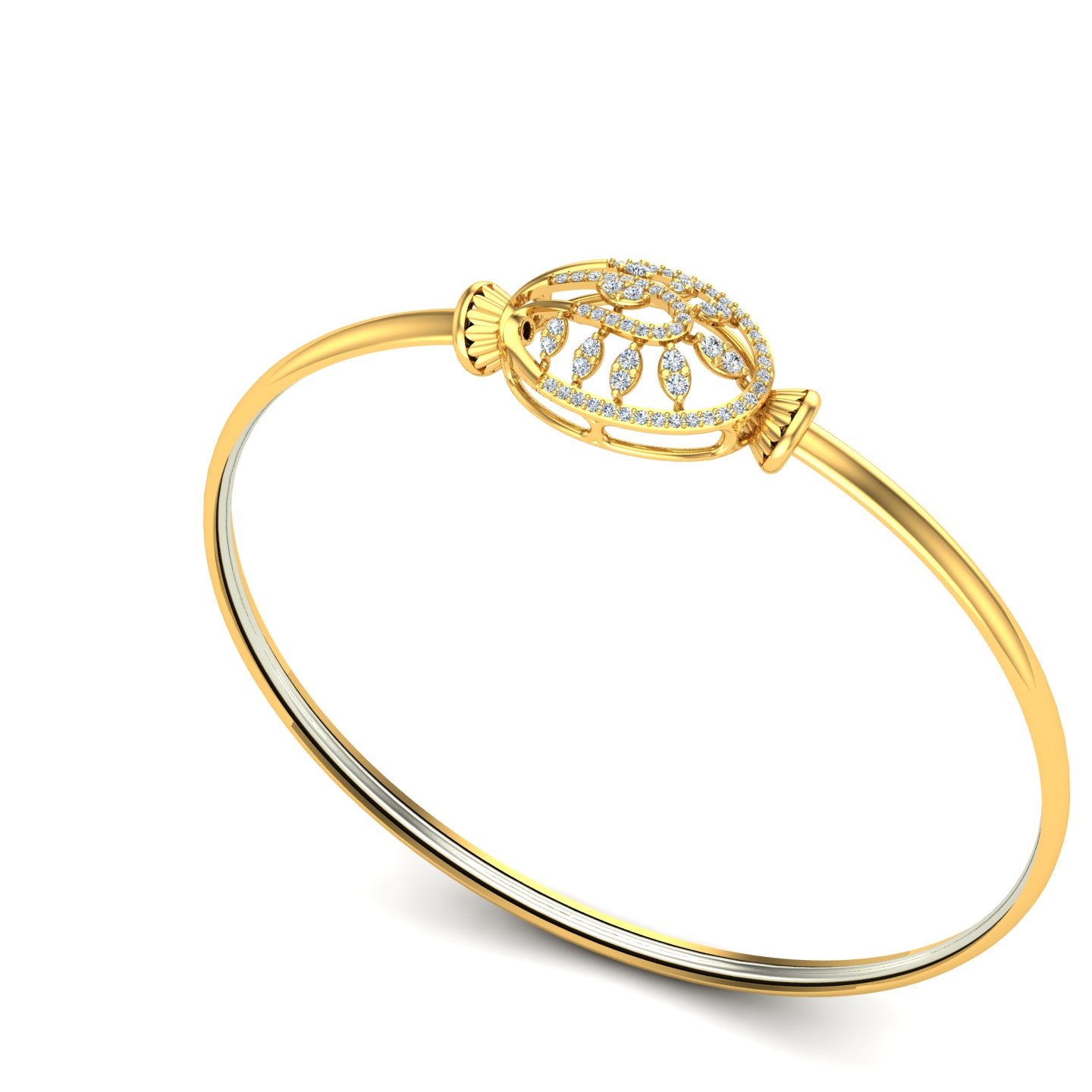 Lattice Bloom Bangle