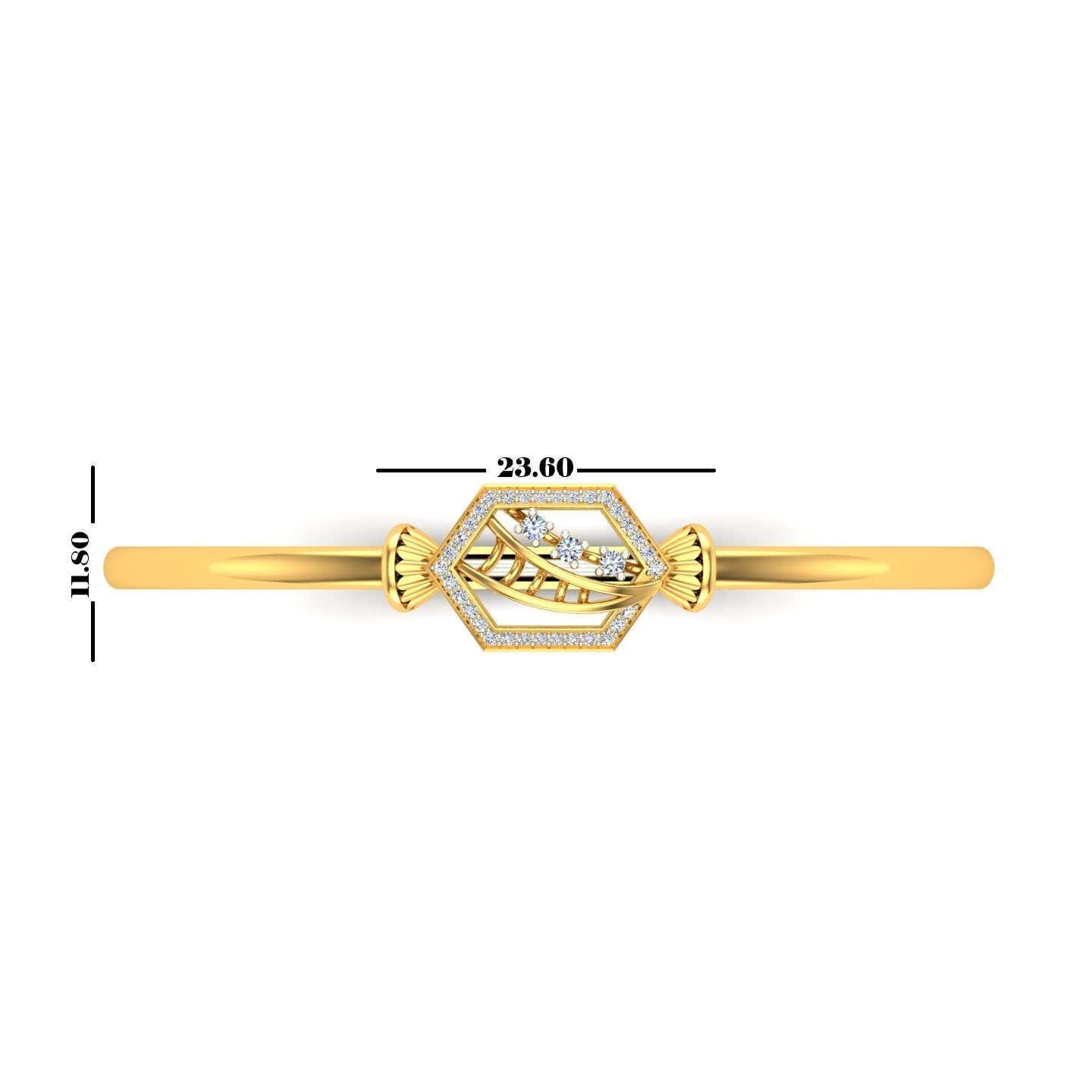 Hexa Crown Diamond Kada