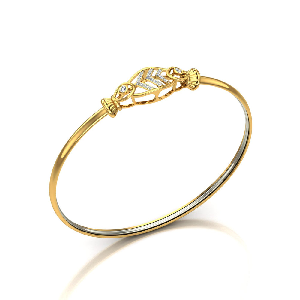 Royal Leaf Diamond Kada