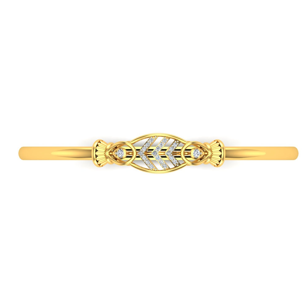Royal Leaf Diamond Kada