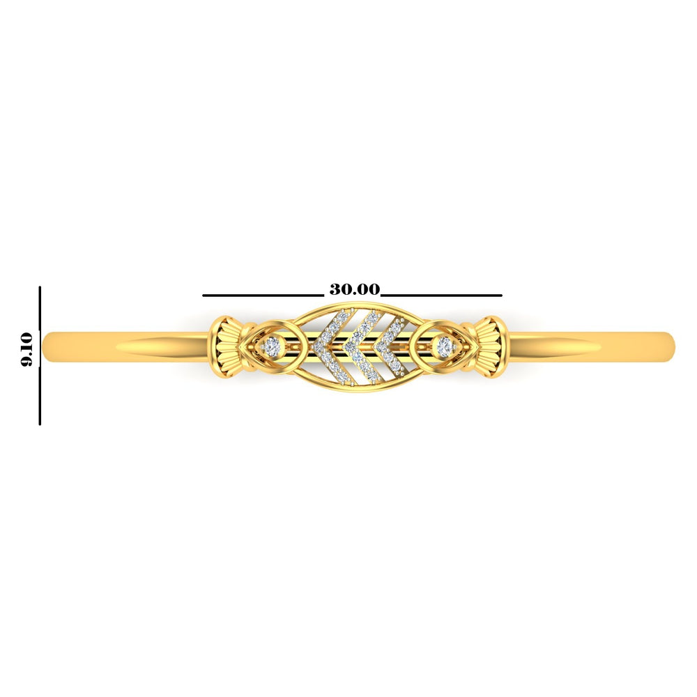 Royal Leaf Diamond Kada