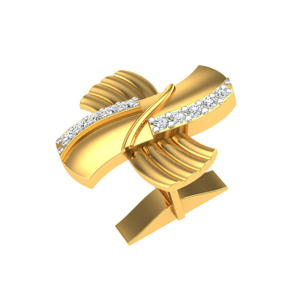Luxe Orbit Cross Cufflink