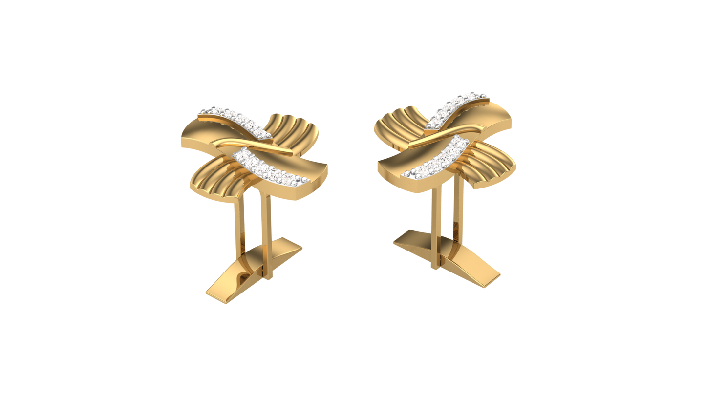 Luxe Orbit Cross Cufflink