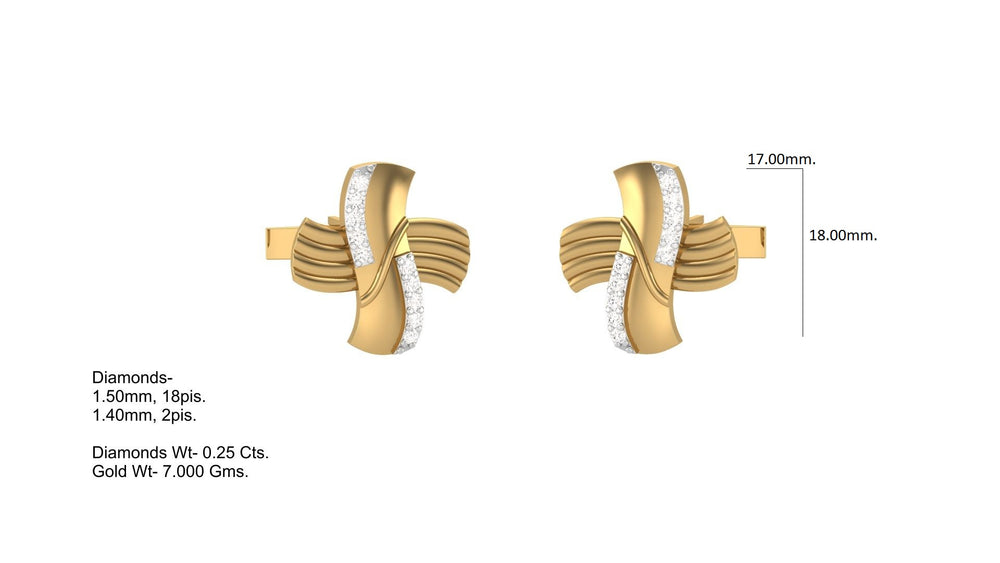 Luxe Orbit Cross Cufflink
