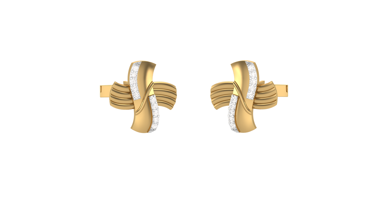 Luxe Orbit Cross Cufflink