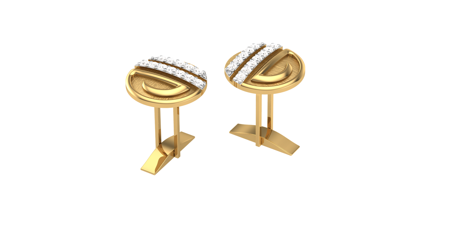 Imperial Crest Diamond Cufflink