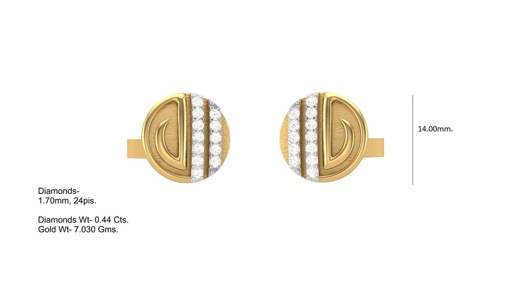 Imperial Crest Diamond Cufflink