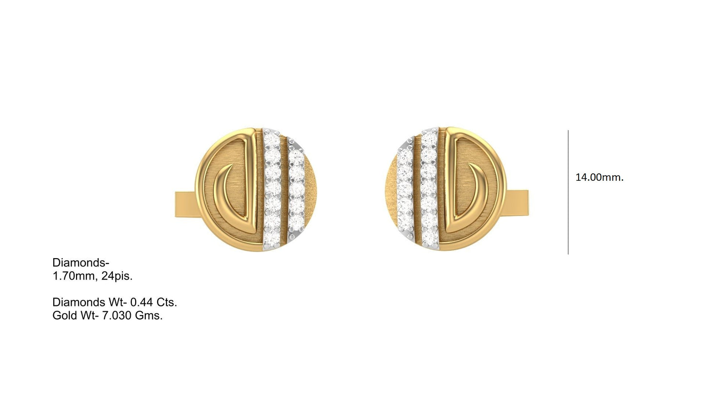 Imperial Crest Diamond Cufflink