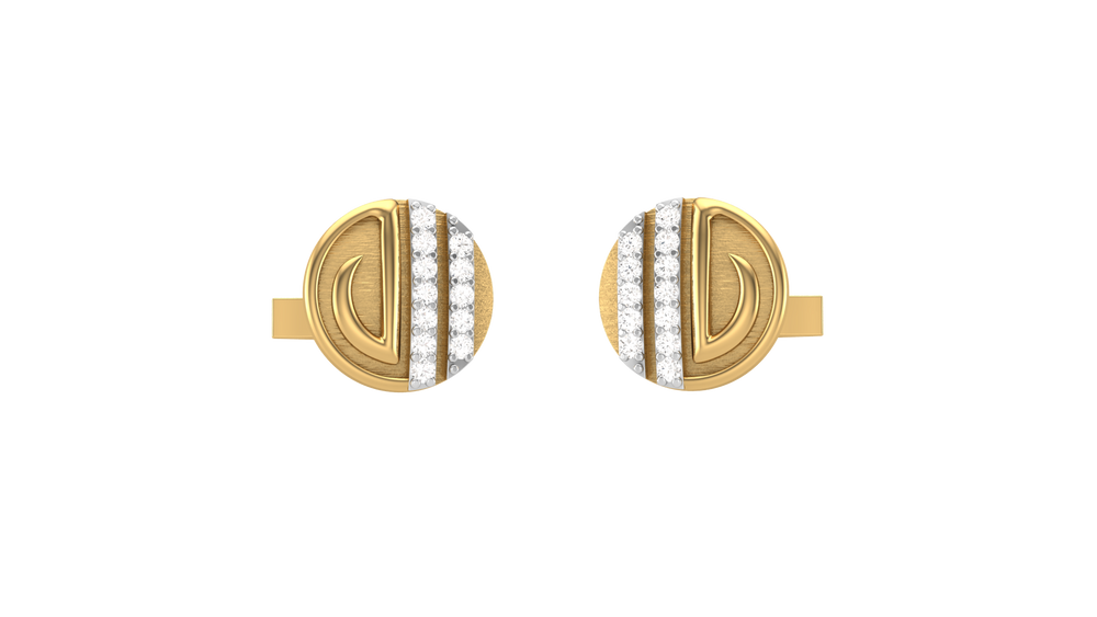Imperial Crest Diamond Cufflink