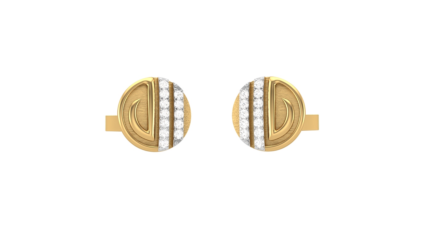 Imperial Crest Diamond Cufflink