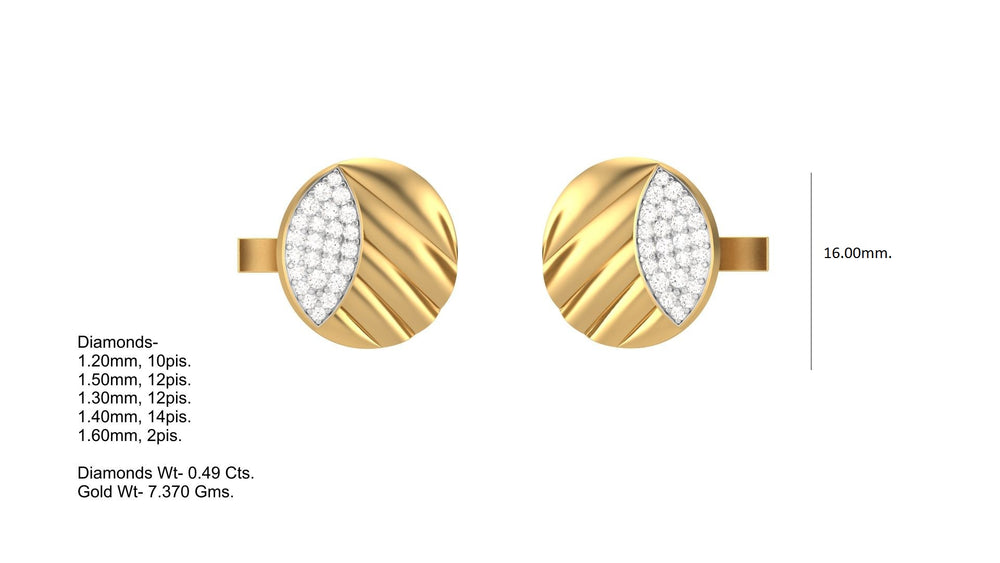 Royal Ridge Diamond Cufflink