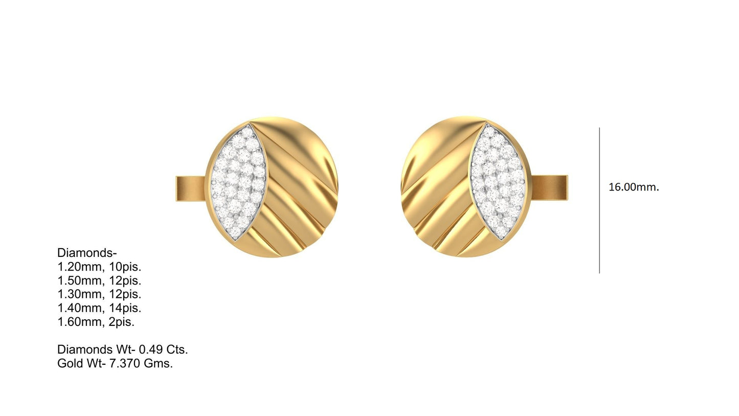 Royal Ridge Diamond Cufflink