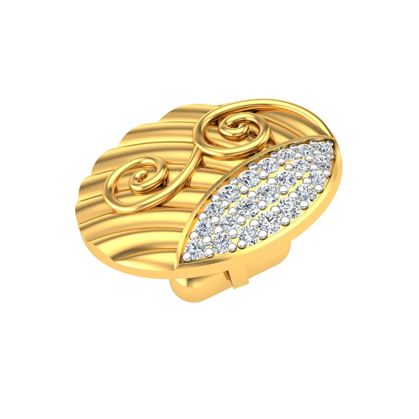 Imperial Marquise Diamond Cufflink