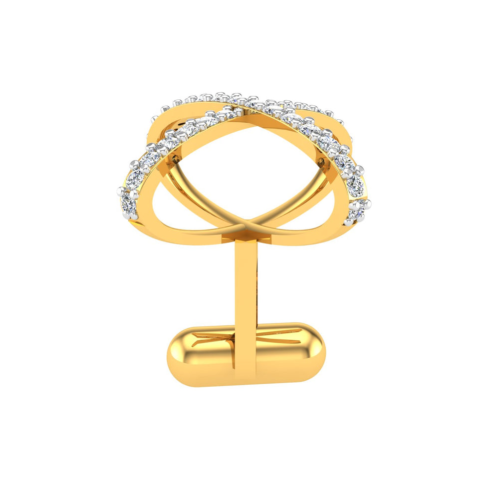 Infinity Crown Diamond Cufflink