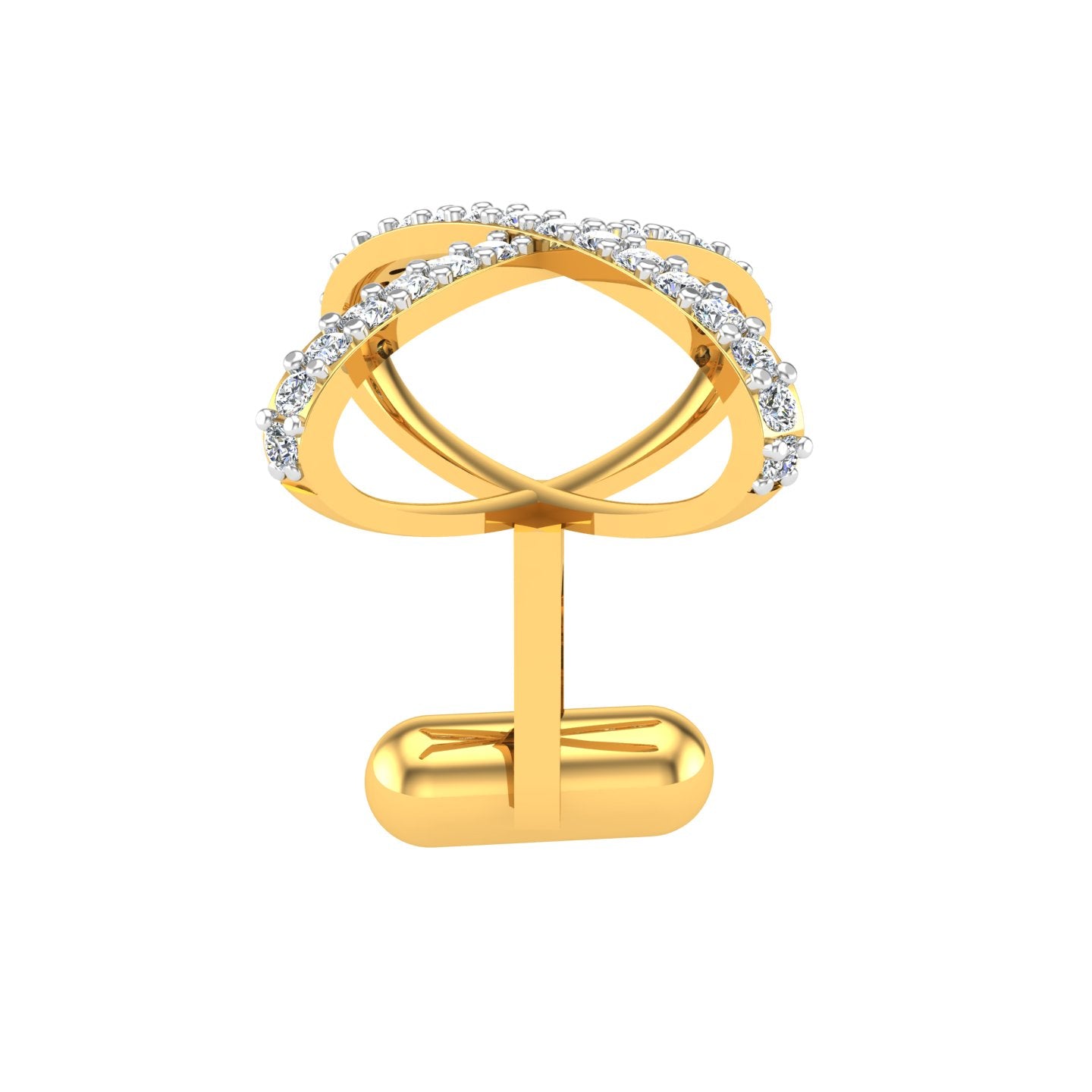 Infinity Crown Diamond Cufflink