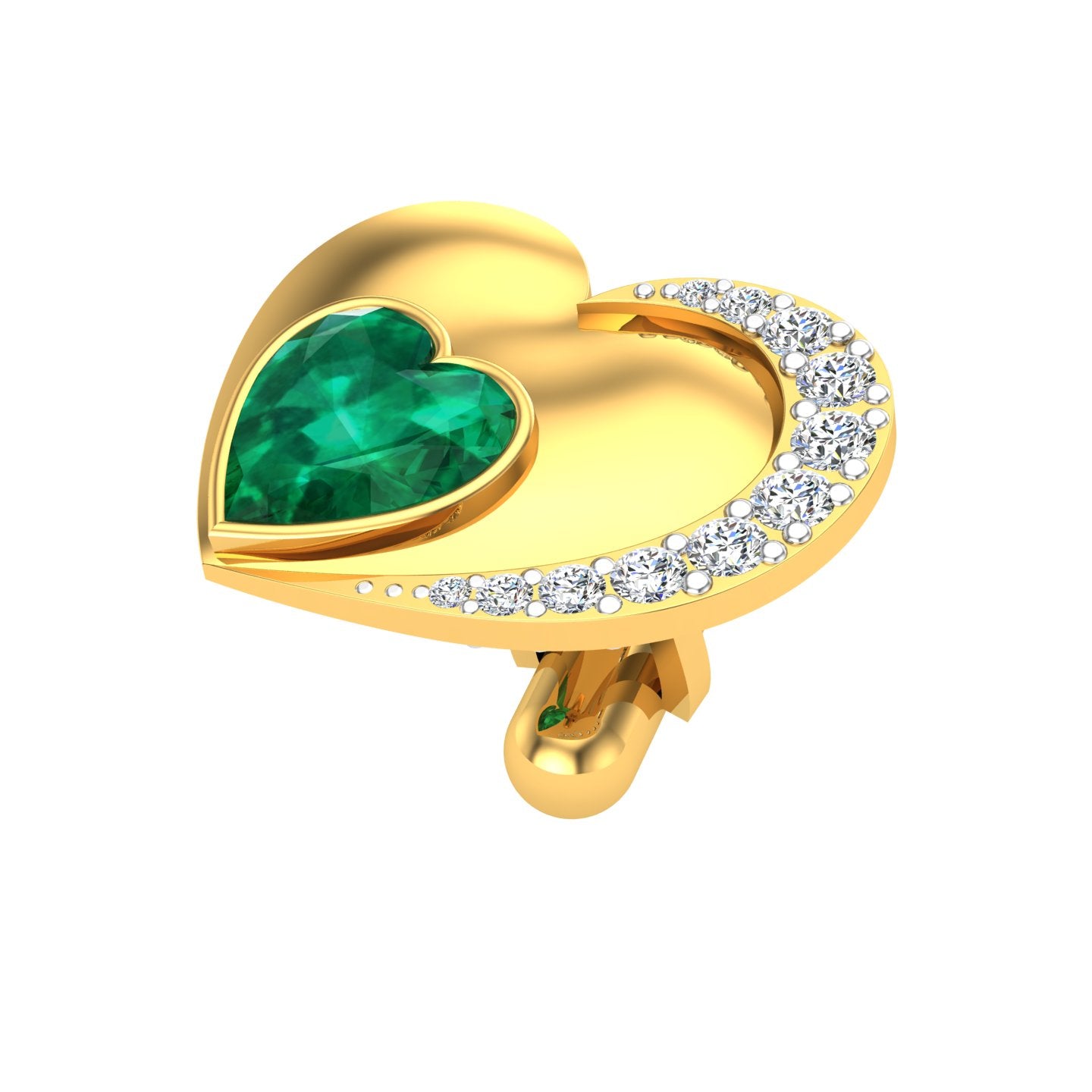Emerald Crest Cufflink