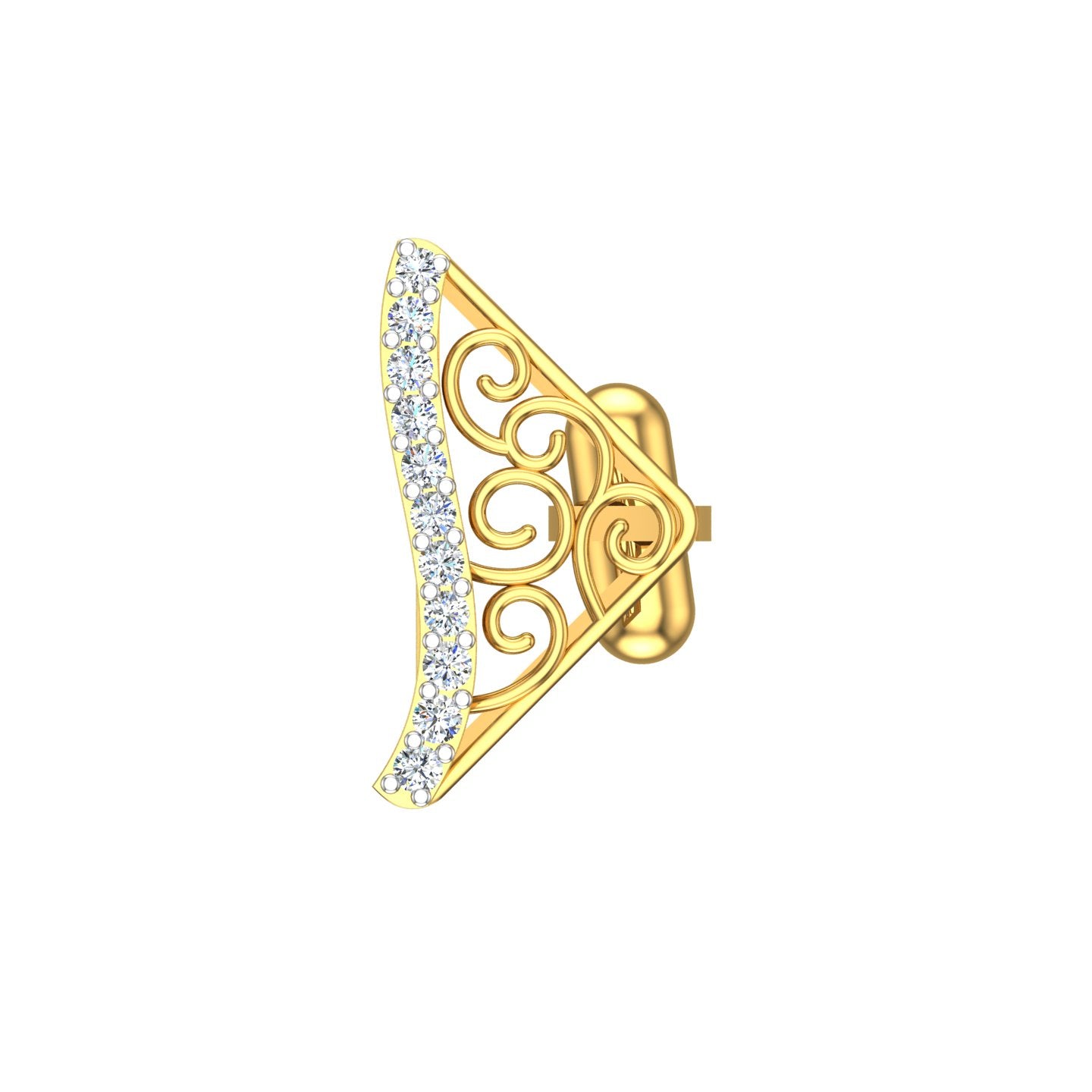 Baroque Wave Cufflink