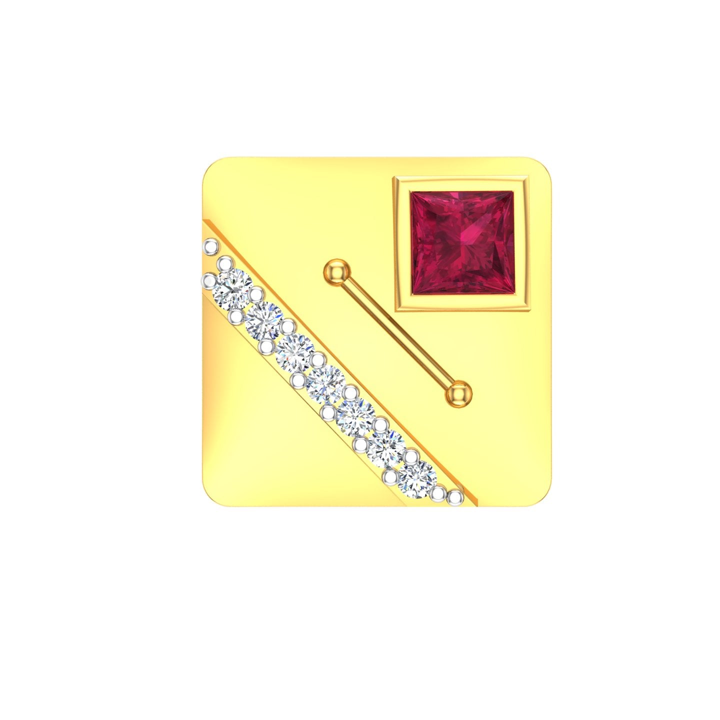 Ruby Axis Cufflink