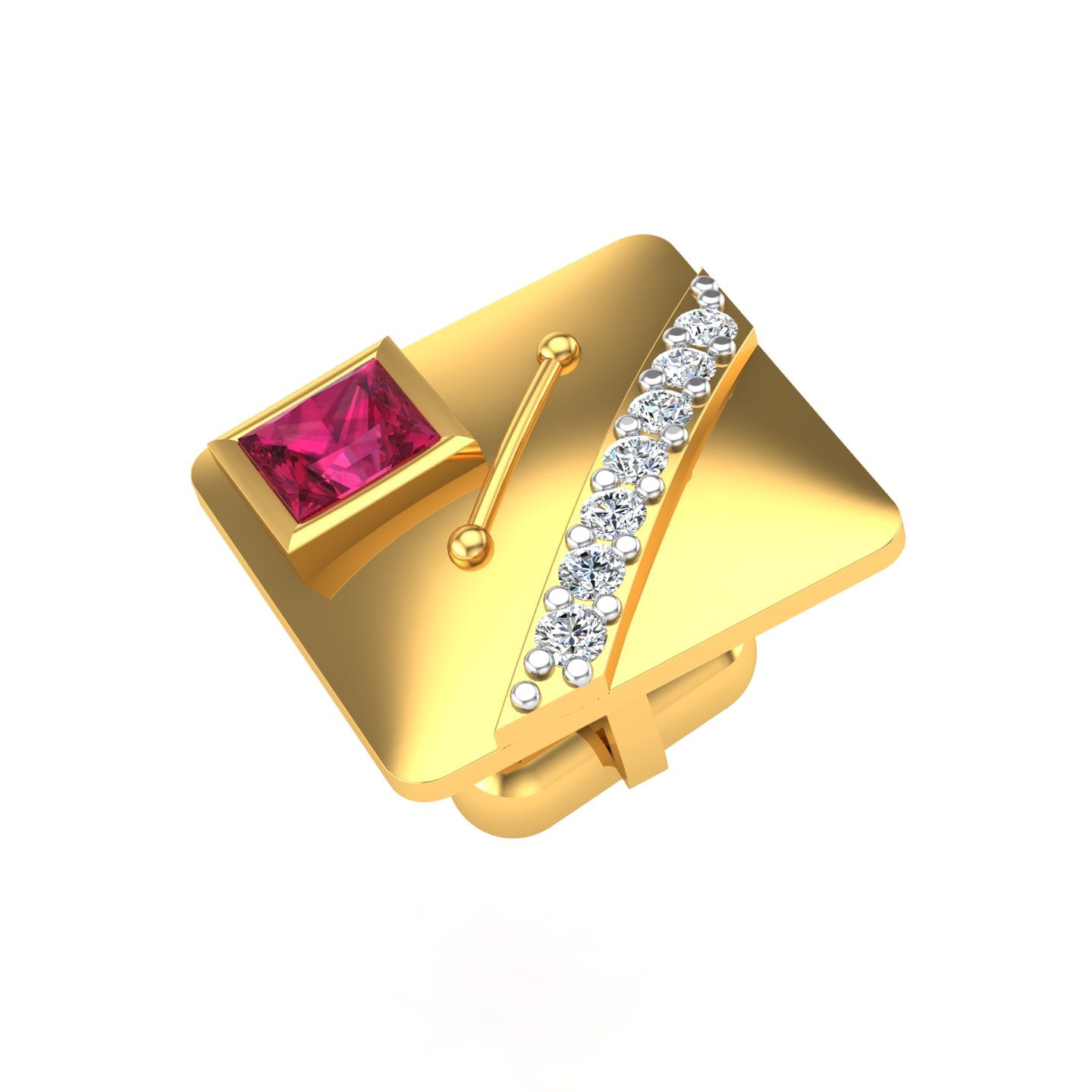 Ruby Axis Cufflink