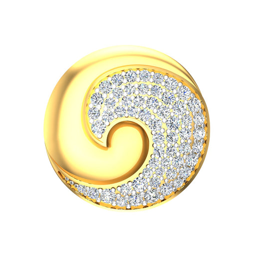 Eclipse Spiral Diamond Cufflink