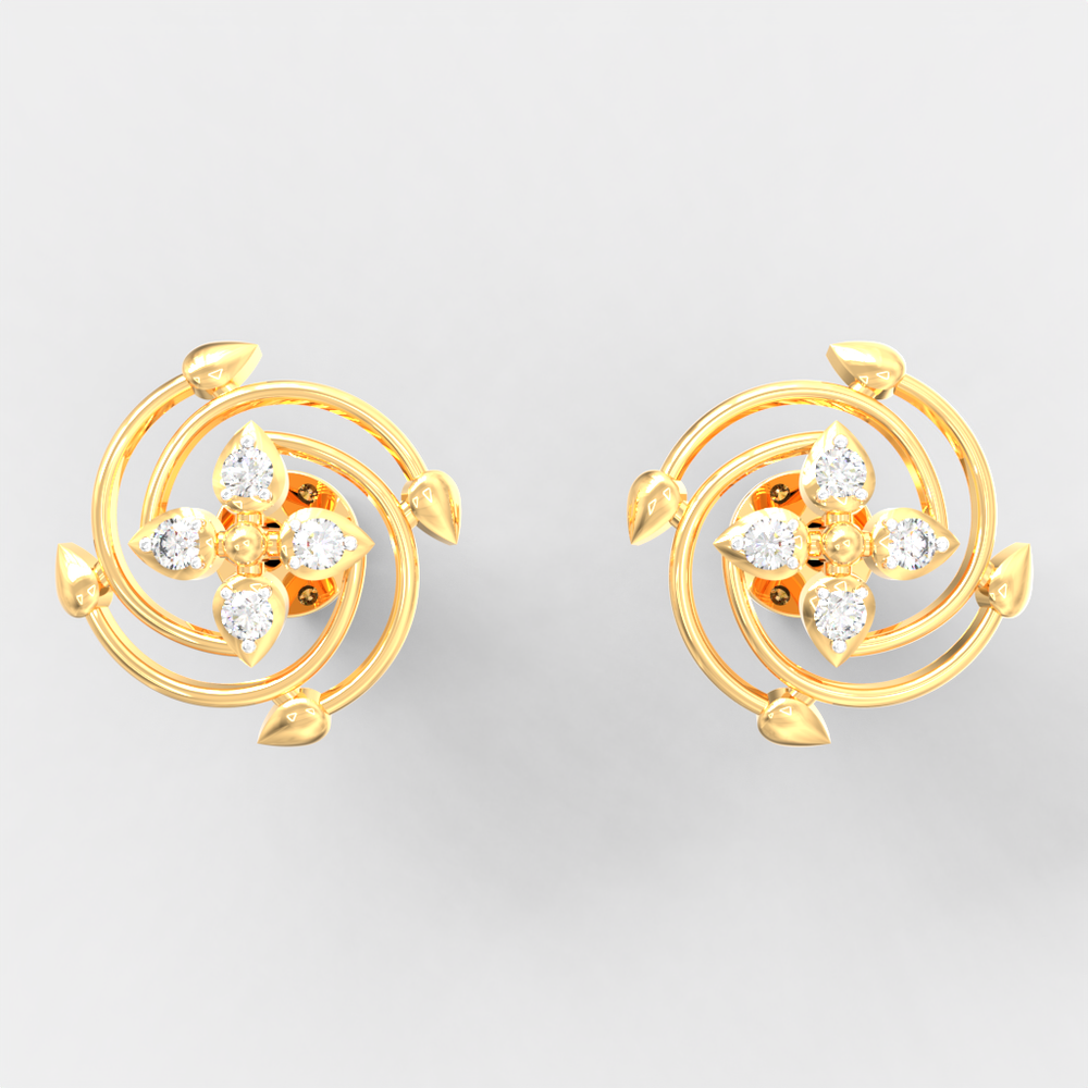 Orbit Blossom Diamond Studs
