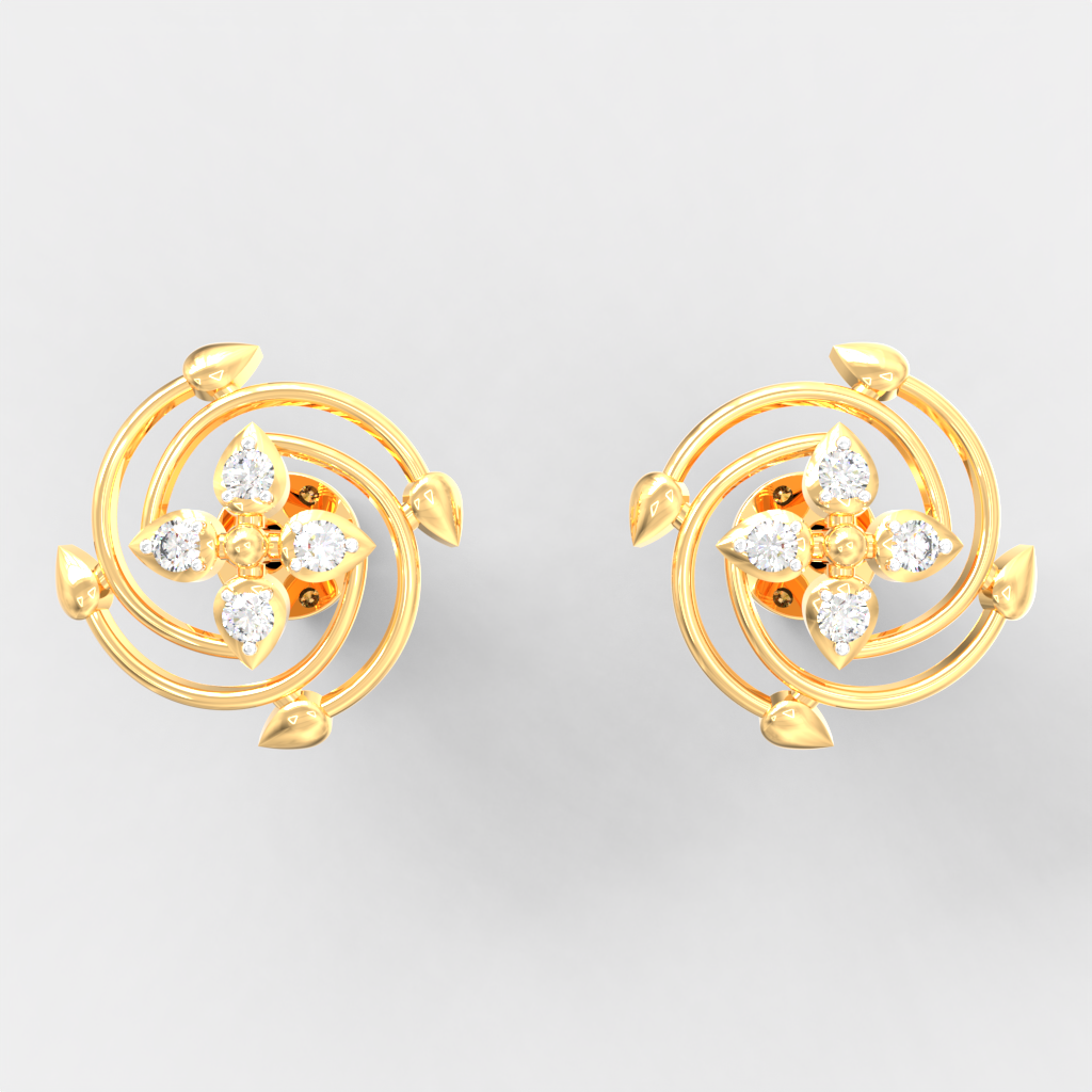 Orbit Blossom Diamond Studs