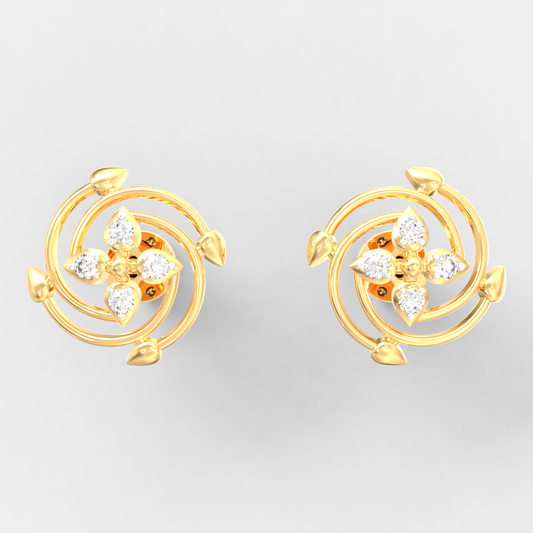 Orbit Blossom Diamond Studs
