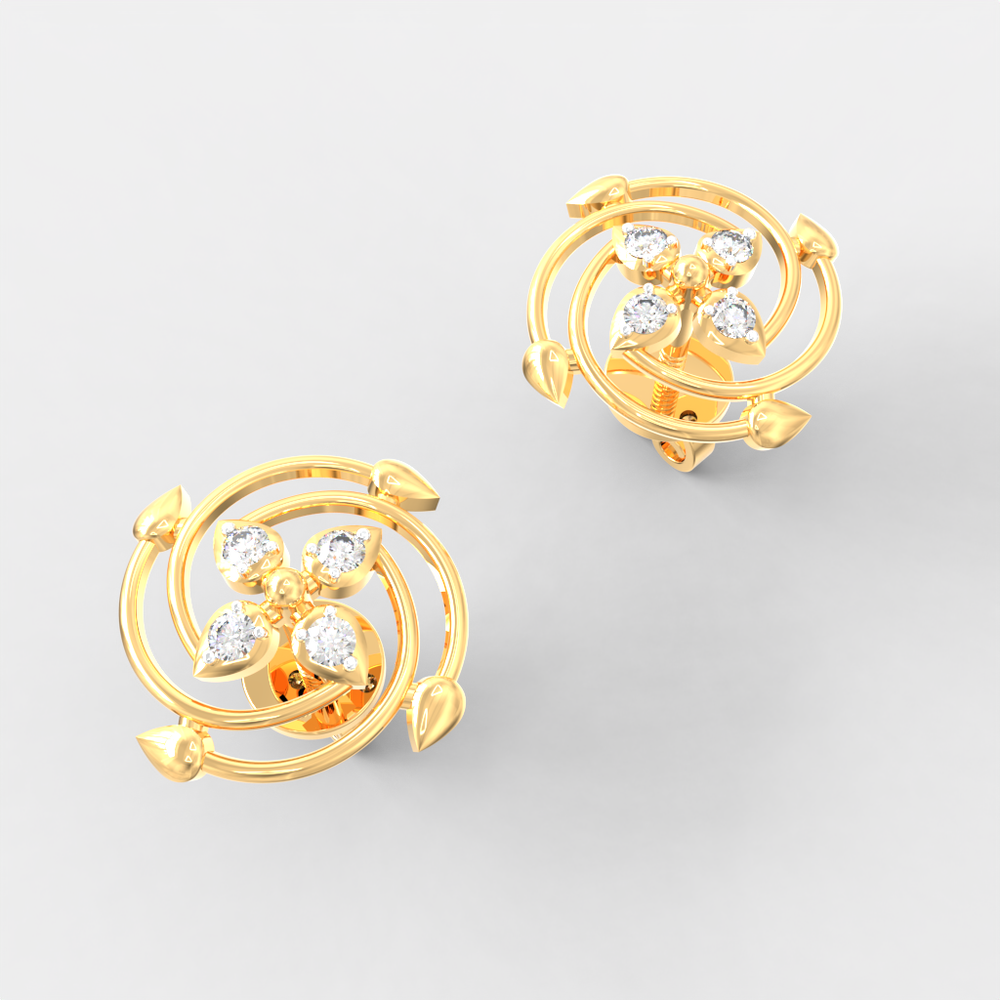 Orbit Blossom Diamond Studs